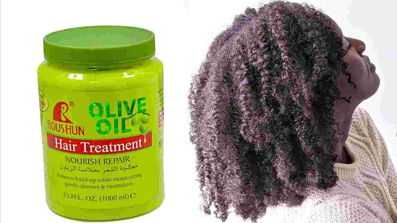 roushun olive oil hair treatment nourish repair