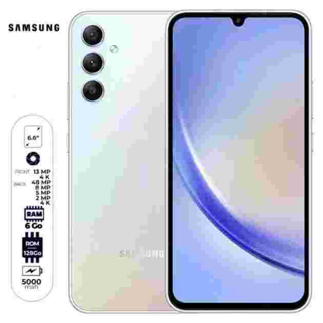 Samsung Galaxy A34 5G - 6.6" - Dual Nano Sim - 128 Go ROM / 6 Go RAM - 48MP+8MP /13MP