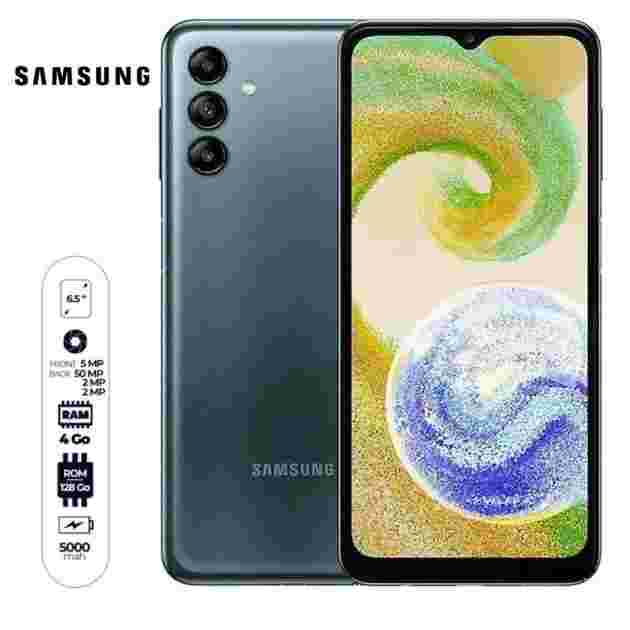 Samsung Galaxy A04S - 6.5" - 128 Go - 4Go RAM - 2 SIM - 50MP/5MP - 12 Mois