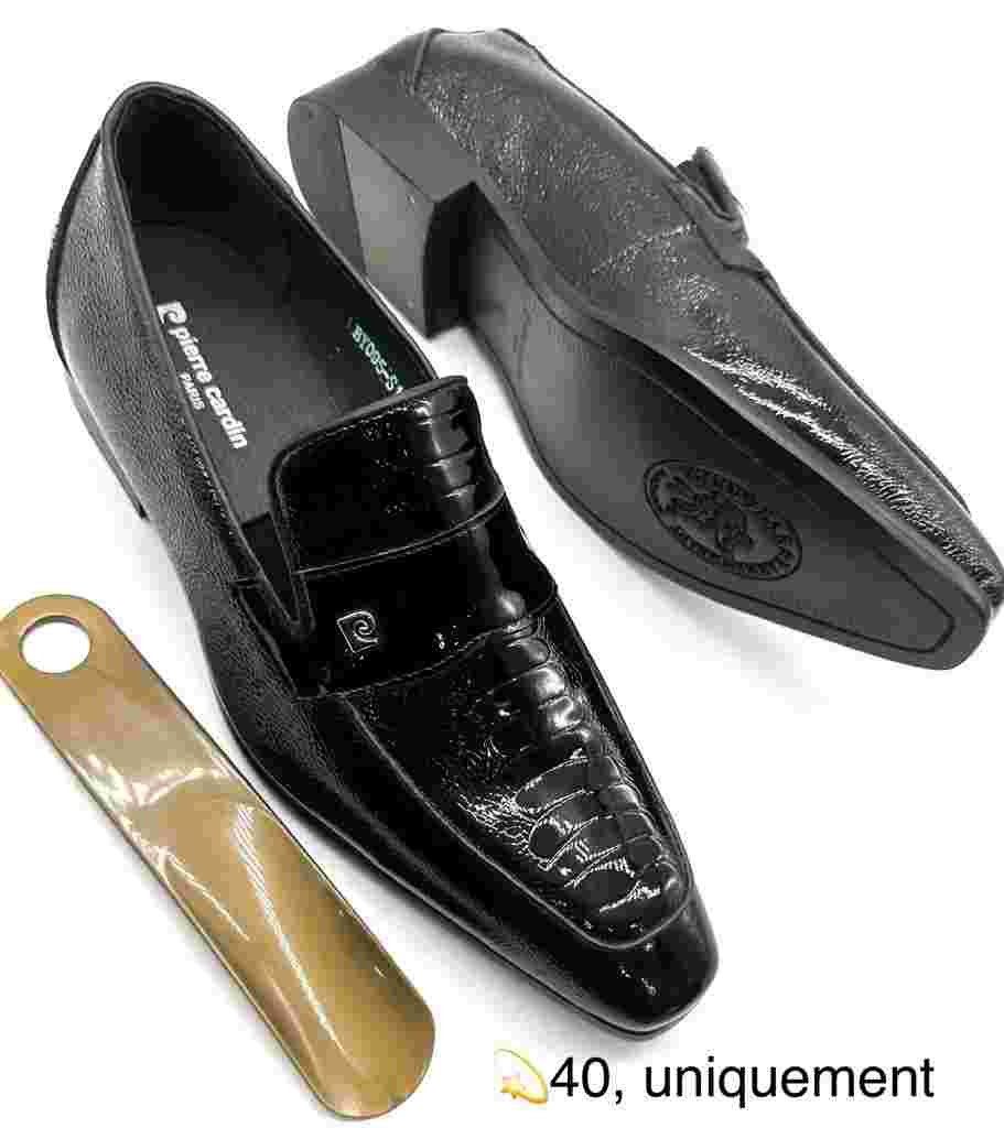 Chaussure pour homme - Pierre Cardin en Cuir - Noir