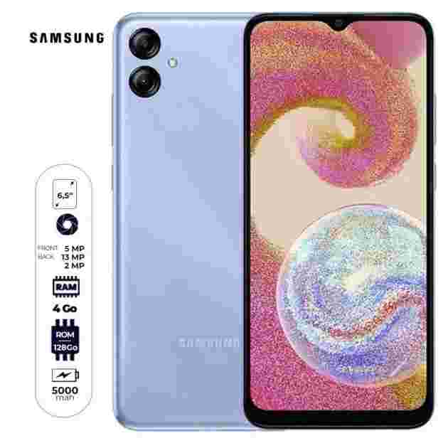 Samsung Galaxy A04E - 6.5" - 128 Go/4Go RAM - 13MP+2MP/5MP